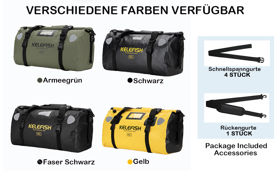 Водонепроникна туристична сумка UROUK 40L, 66L, 20L – Seesack для мотоцикла, каякінгу, кемпінгу, водонепроникний рюкзак Duffel Bag