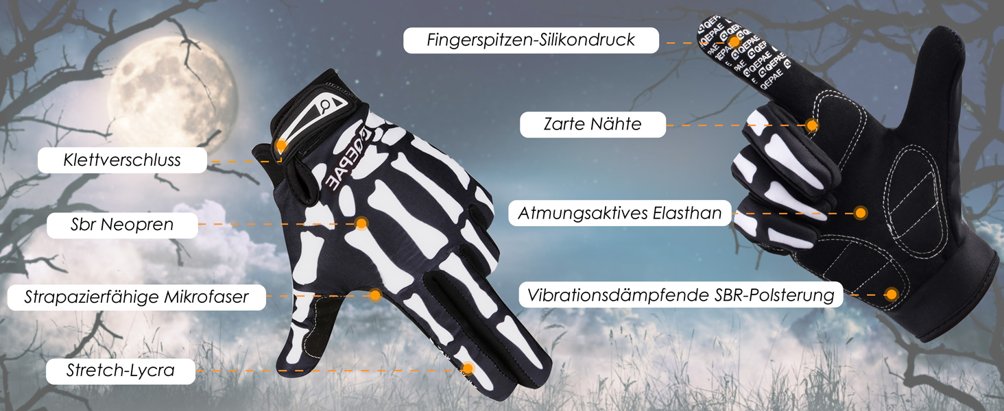 Рукавички для велосипеда Azarxis MTB чоловічі/жіночі, зимові, вітронепроникні, для катання, трекінгу, бігу, чорні, повномірні