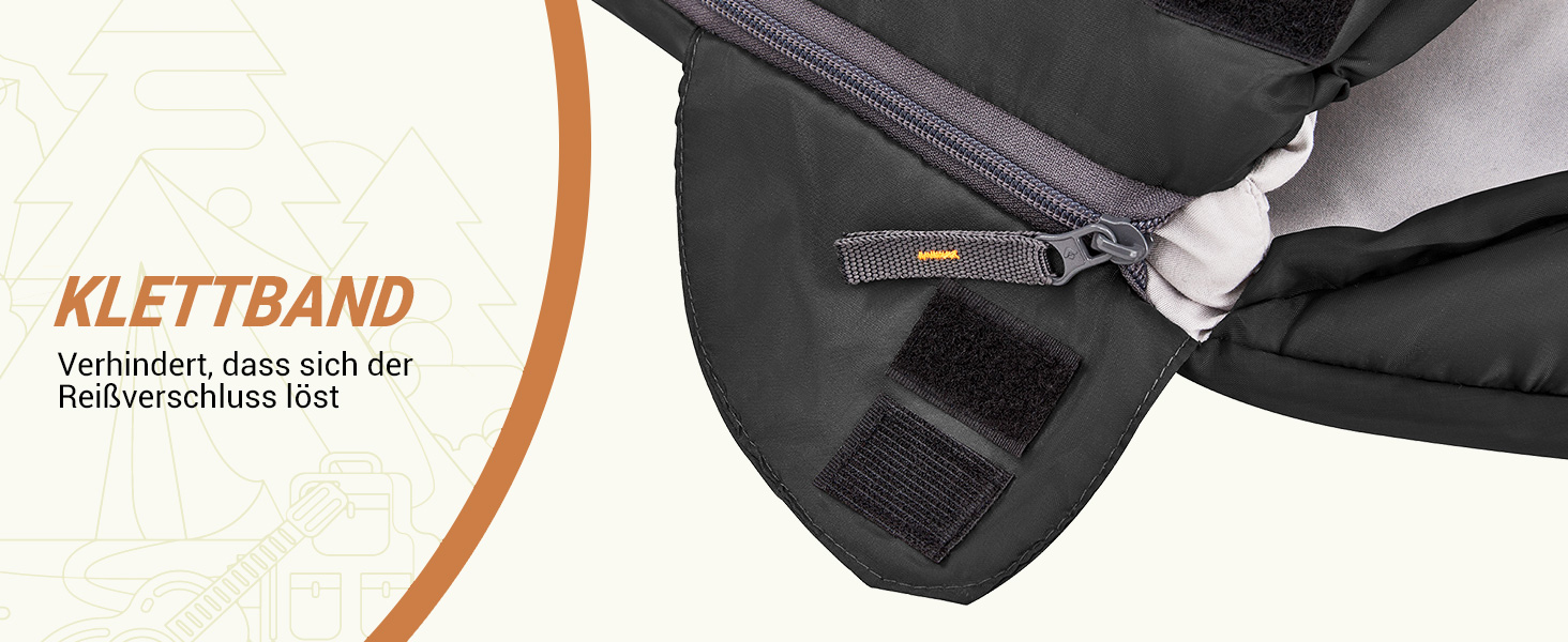 Дитячий спальний мішок KingCamp Rosa L для кемпінгу та піших прогулянок (3-4 сезони)