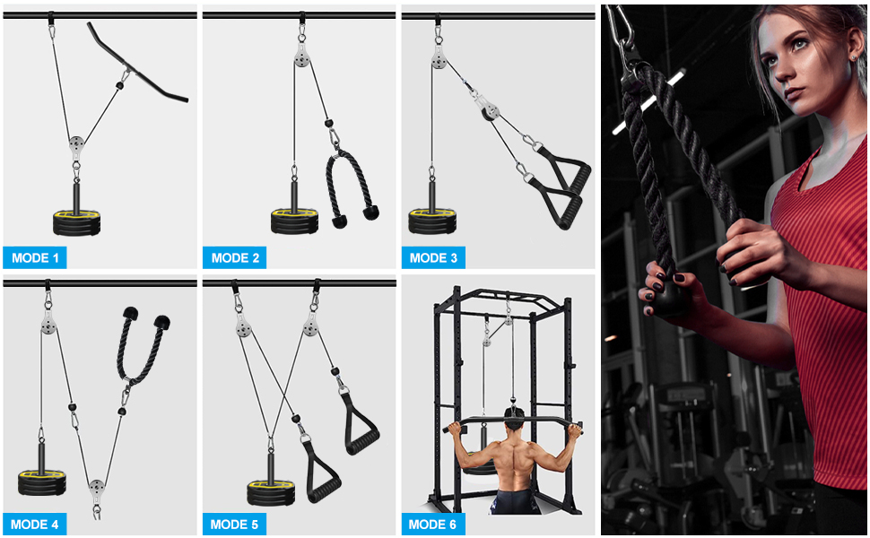 Тренажер Lat Pulldown Machine для дому (штанга, мотузка, ручка)