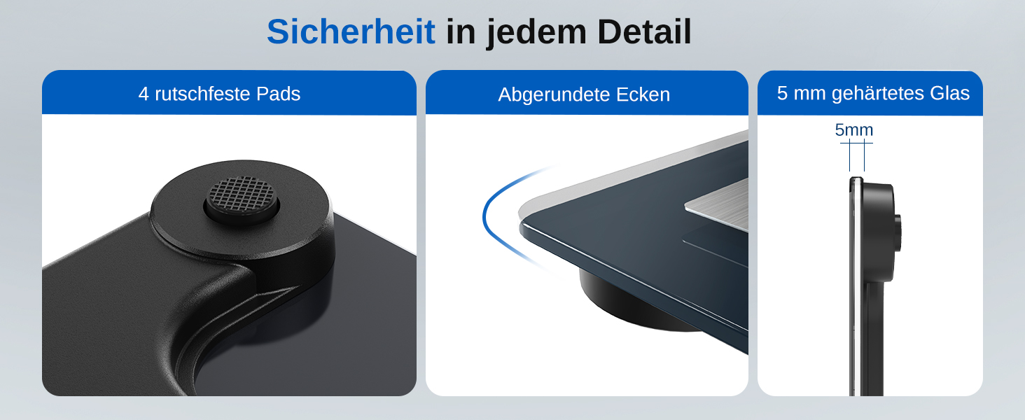 Вага для вимірювання жиру в тілі GE Smart з Bluetooth, аналіз складу тіла, BMI, великий дисплей, точність, до 180 кг, чорний
