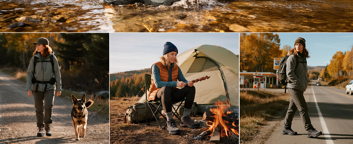 Жіночі трекінгові черевики NORTIV 8, темно-сірий замш, розмір 36 EU