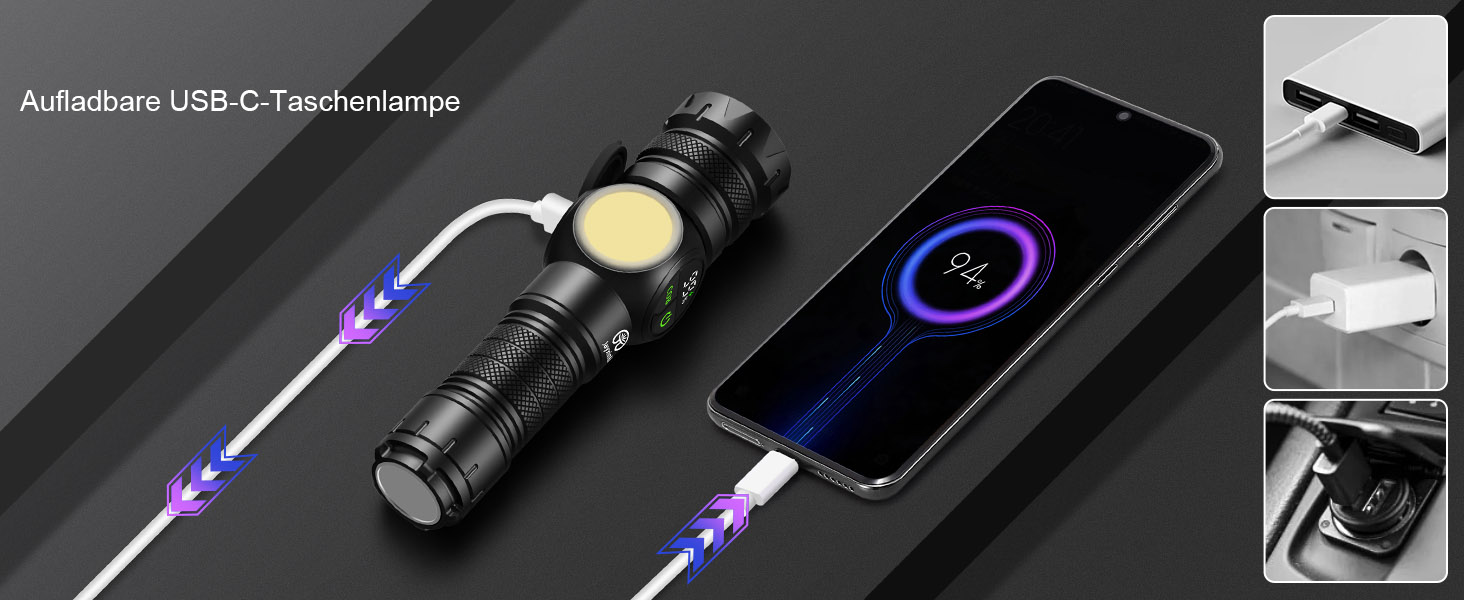 Ліхтар налобний LED Jayxinli 1000000 люмен з магнітом, акумулятор 5000mAh, LCD дисплей, 9 режимів, Zoom, для кемпінгу, туризму, надзвичайно яскравий