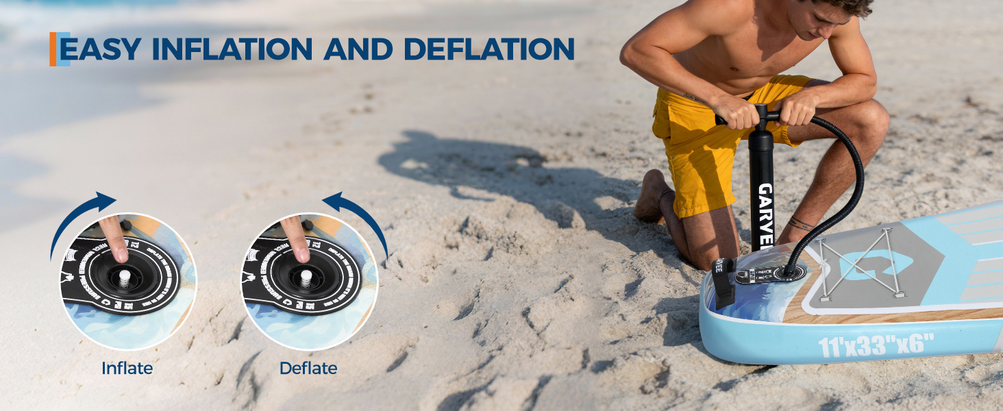 Надувний SUP Борд Преміум Класу з Аксесуарами, Кріпленням для Камери та Регульованим Веслом