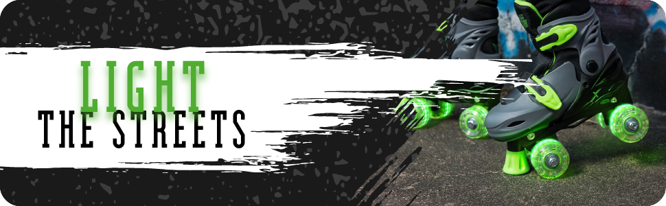 Роликові ковзани Xootz TY6340-M, зелені, розмір 32-36