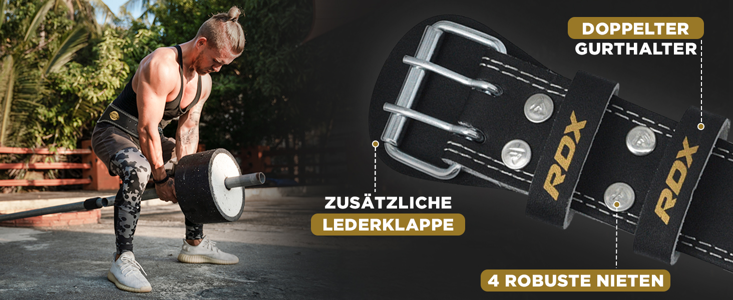 Побудований підйомник ваги RDX: шкіряний пояс для важкої атлетики та фітнесу, 4 та 6 дюймів, 10 регульованих отворів, міцний, для чоловіків та жінок