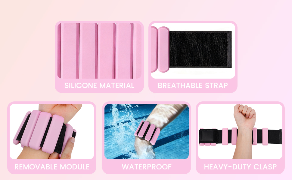 Набір вантажів для зап'ястя та рук Zorplex 2 шт. (по 0.45 кг) – для фітнесу, йоги, пілатесу, танців, кардіо та аеробіки