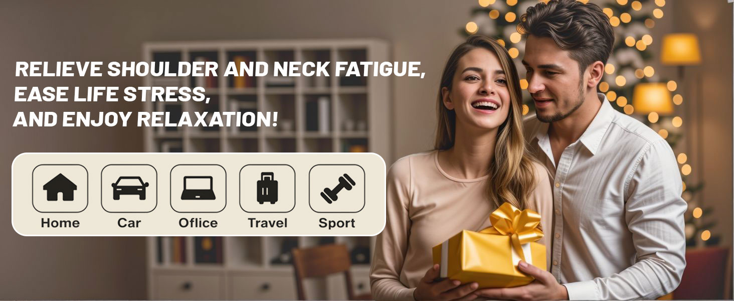 Масажер Healthrelife Shiatsu для шиї, спини, плечей з функцією підігріву, бежевий