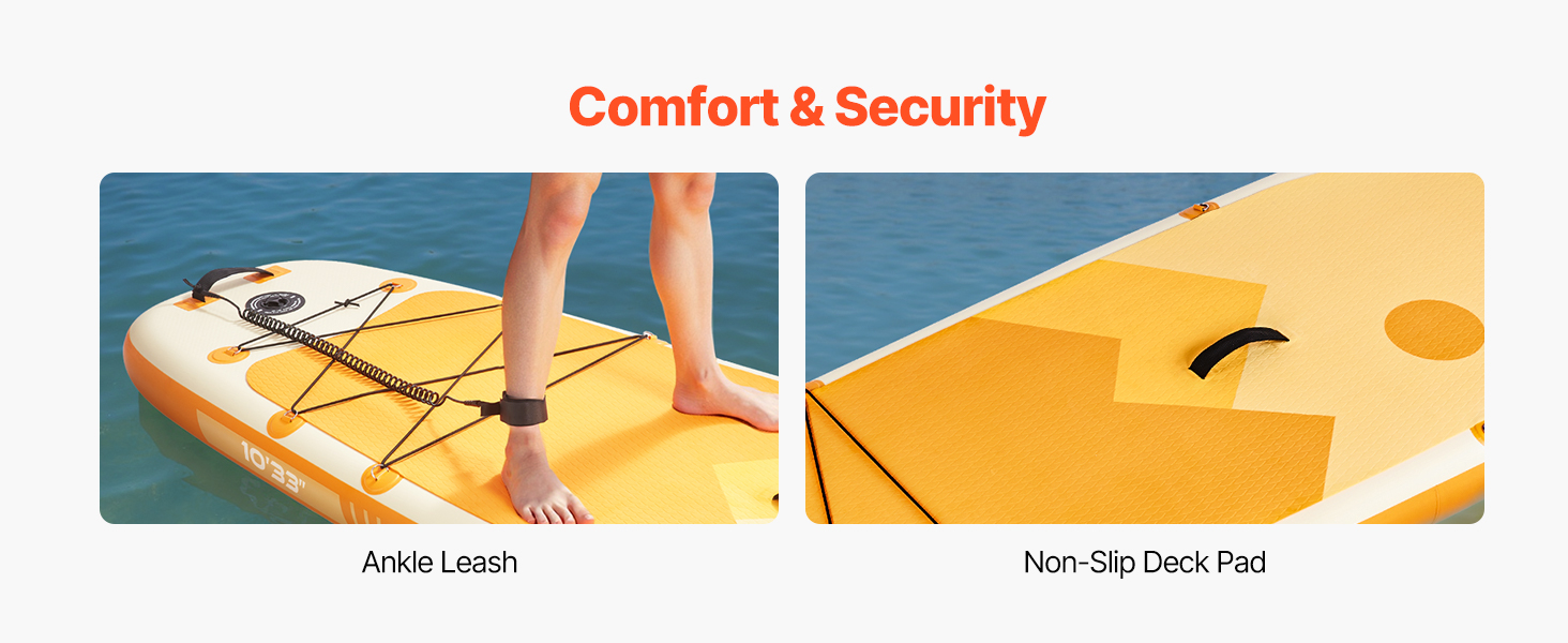 Надувний SUP VEVOR Stand Up Paddle Board (323/335 см) з аксесуарами: насос, весло, рюкзак, сумка для телефону, ремкомплект. Підходить для дорослих та дітей.