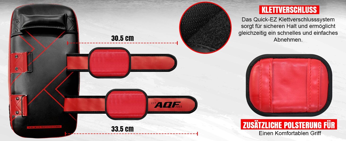 Захисний рукав для ударів AQF - Kickboxing, Muay Thai, MMA, Karate (червоний)