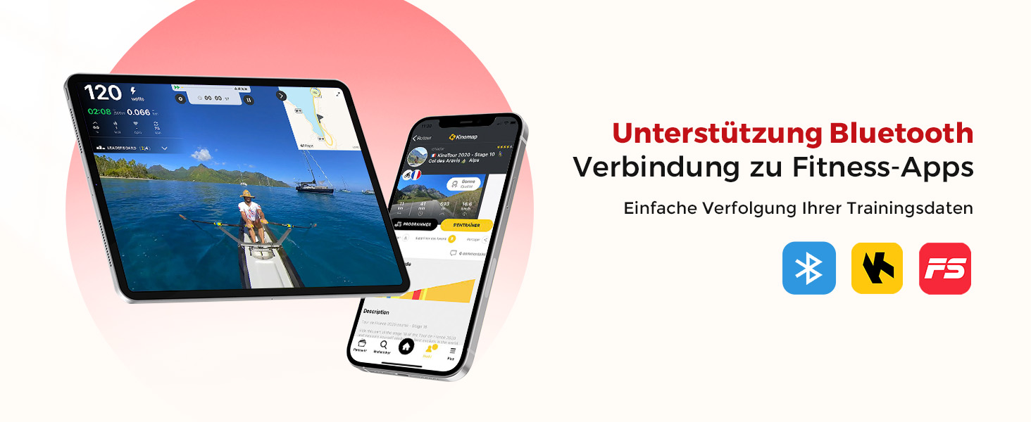 Дріпекс - тренажер для дому, бігова доріжка для веслування, до 160 кг, 16 рівнів опору, Bluetooth, LCD, тихий, чорний