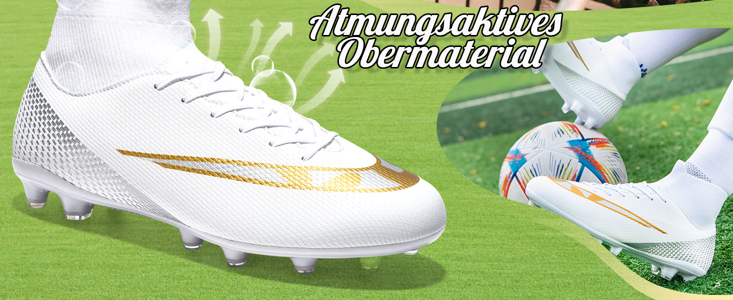 Чоловічі футбольні бутси з шипами, професійні, хай-топ, дихаючі, для тренувань, чорні, розмір 45 EU