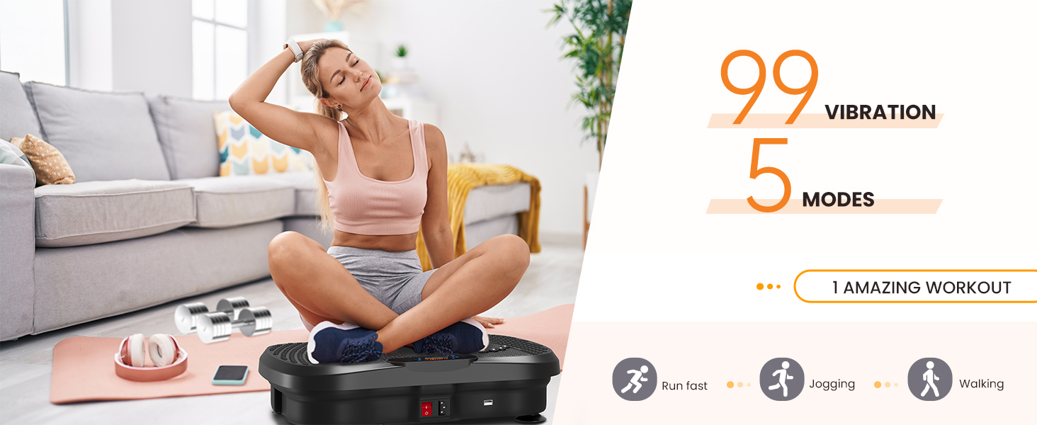 Платформа для вібраційного тренування Dripex, 3D, 99 рівнів, 5 програм, Bluetooth, стрічки, чорна