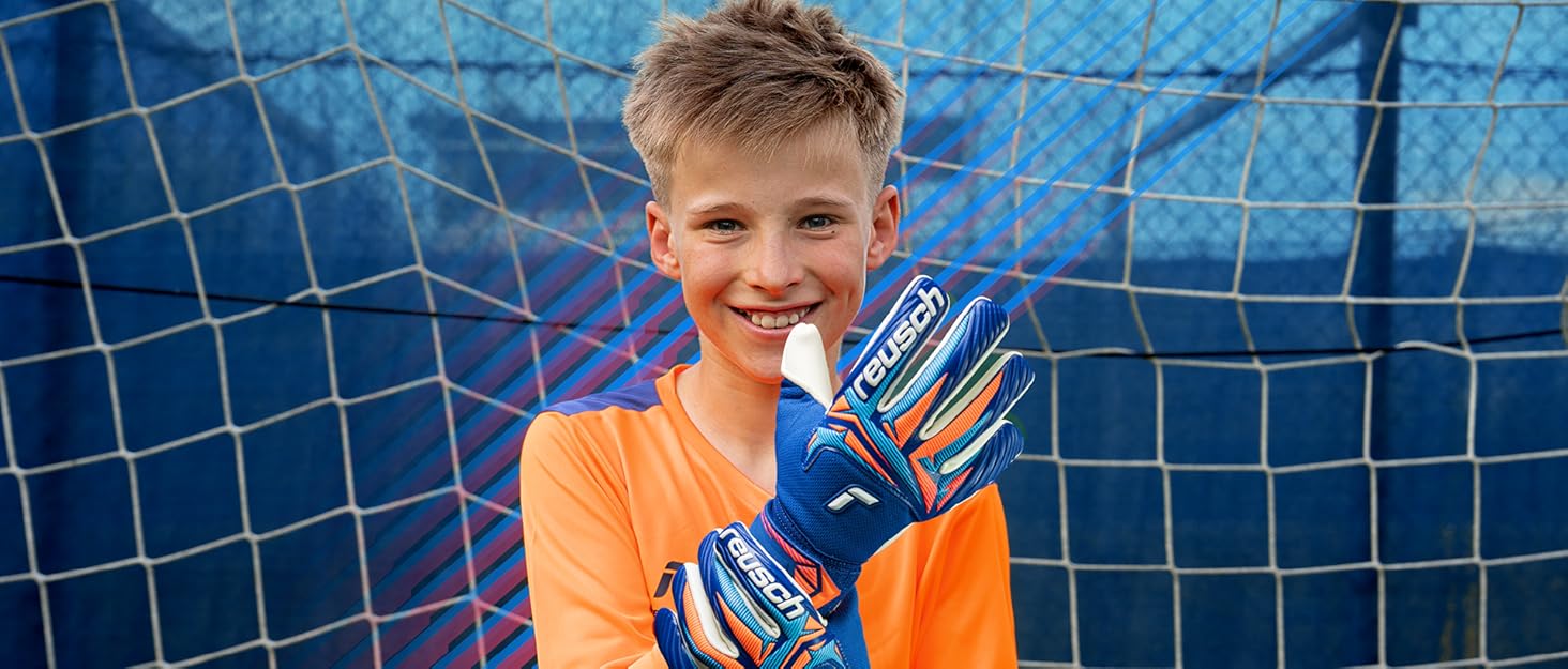 Воротарські рукавиці Reusch Pure Contact Infinity Junior для футболу (чорні) - дитячі, для штучної трави