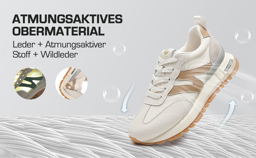 Жіночі кросівки Somiliss: зручні, легкі, дихаючі, з неслизькою підошвою, для спорту та бігу, бежевий, 40.5 EU