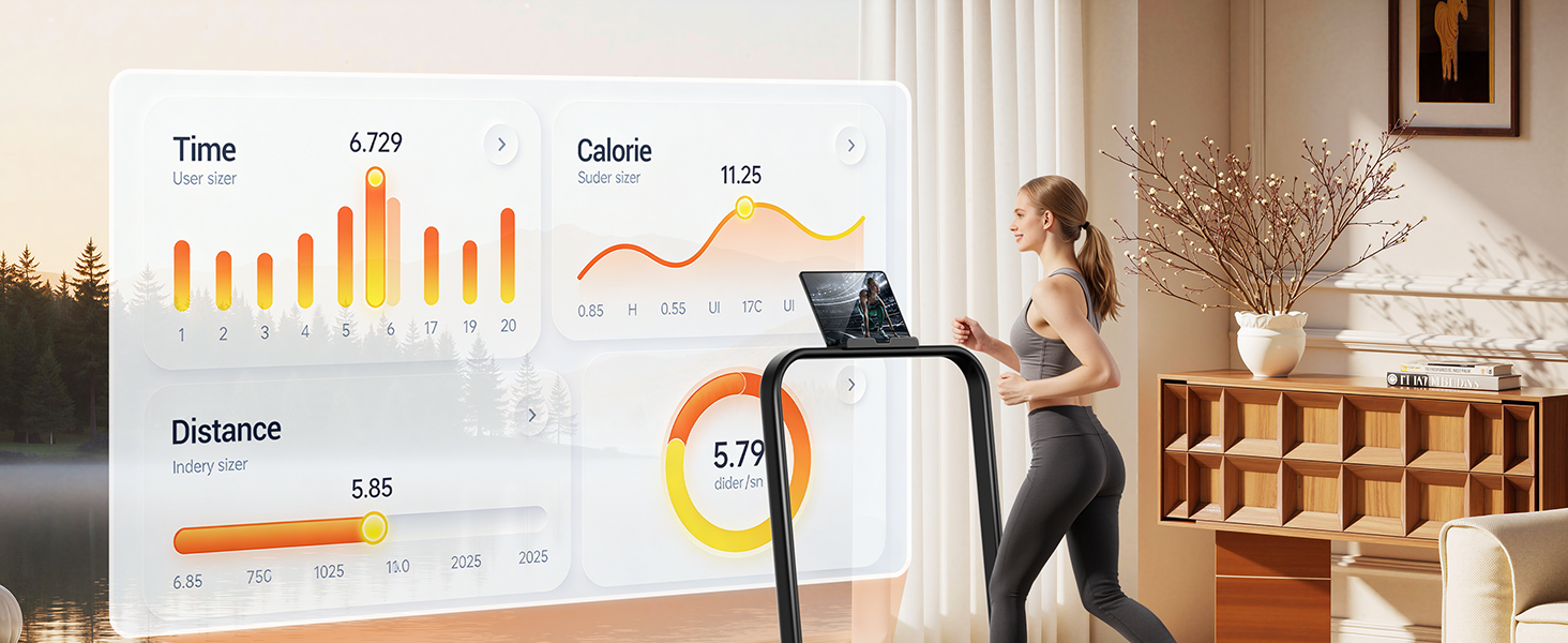 Бігова доріжка UMAY Walking Pad з нахилом 15%, швидкість до 10 км/год, тиховий двигун, для дому та офісу, макс. навантаження 136 кг, чорна