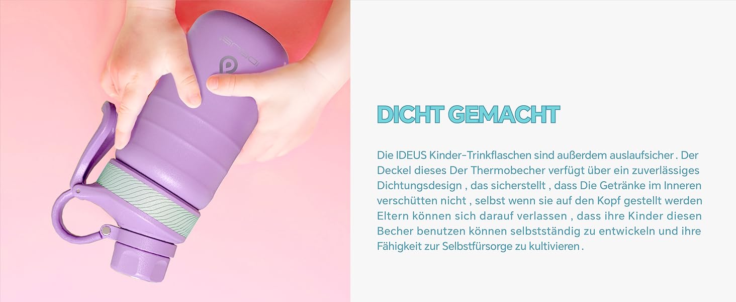 Термос IDEUS з нержавіючої сталі, 32oz (946 мл), подвійні стінки, спортивна пляшка, металева термокружка з герметичним кришкою, колір Seladon