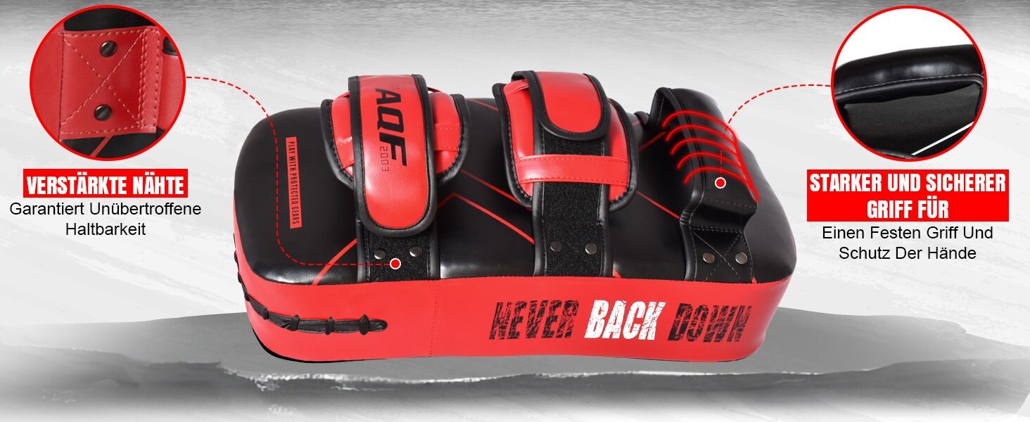 Захисний рукав для ударів AQF - Kickboxing, Muay Thai, MMA, Karate (червоний)