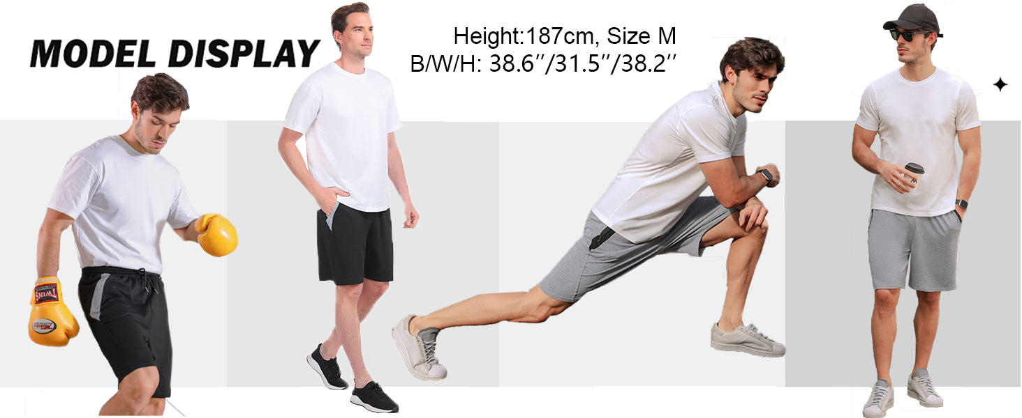 Чоловічі літні спортивні шорти Activewear з бавовни, легкі повсякденні шорти-джогери з кишенями на блискавці, сірі, розмір L