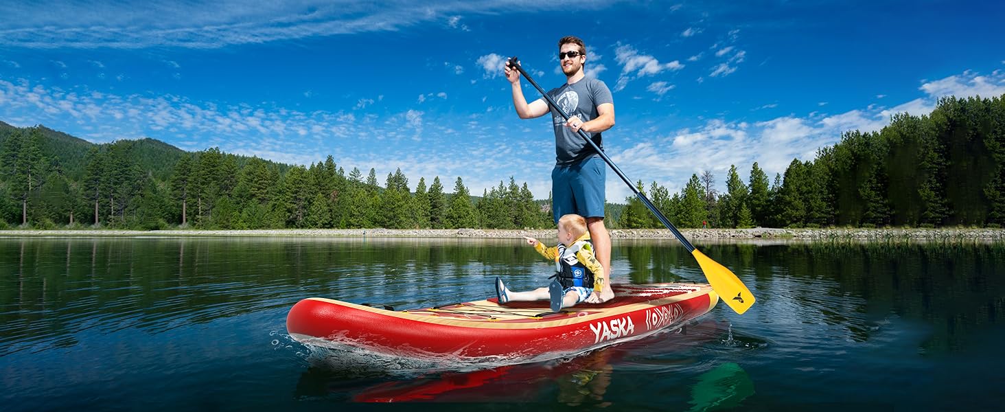 Надувний SUP-борд YASKA - преміум якість, універсальний кріплення для камери, повний комплект аксесуарів для дорослих та підлітків