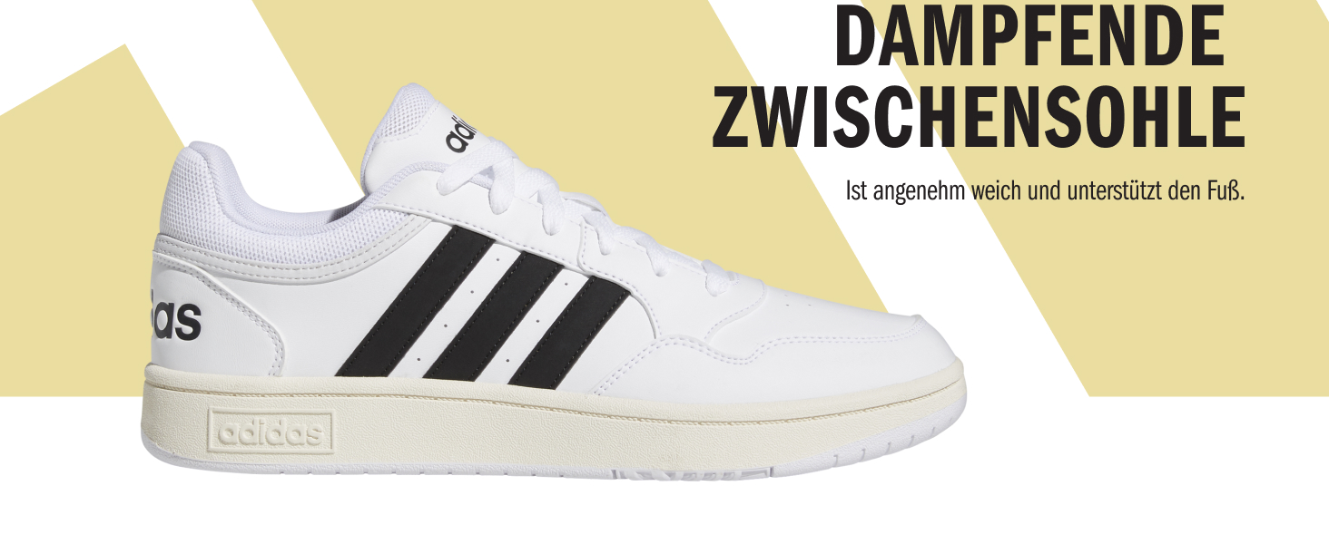 Кросівки Adidas Hoops 3.0 Low Classic для жінок, розмір 38 EU, білий/сірий