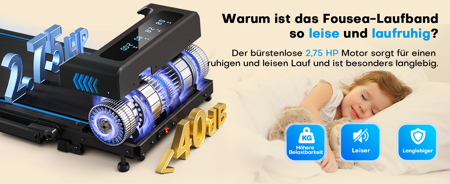 Біговий тренажер для дому 5-в-1, 12 км/год, складаний, з підйомом 9%, 2.75HP безщітковий мотор, LED-дисплей, сумісність з додатком, 12 програм, чорно-синій, 5-в-1