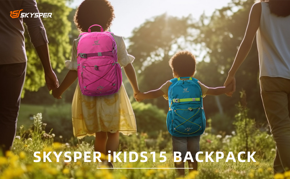 Дитячий рюкзак SKYSPER 15L: зручний туристичний рюкзак для хлопчиків та дівчаток, Outdoor, фіолетовий