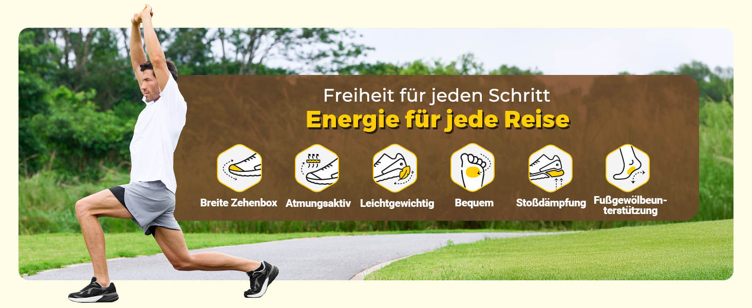 Чоловічі кросівки для бігу FitVille з широкою колодкою, чорно-сірі. Зручні, дихаючі, з неслизькою підошвою. Ідеальні для ходьби, фітнесу та джогінгу. Розмір 42.5 EU.