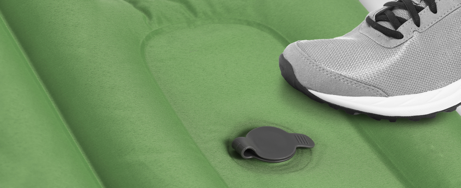 MSPORTS Килимок для кемпінгу Premium, Ultraleichte Isomatte для відпочинку на природі з насосом, вологостійкий для піших прогулянок, трекінгу та кемпінгу (Помаранчевий)