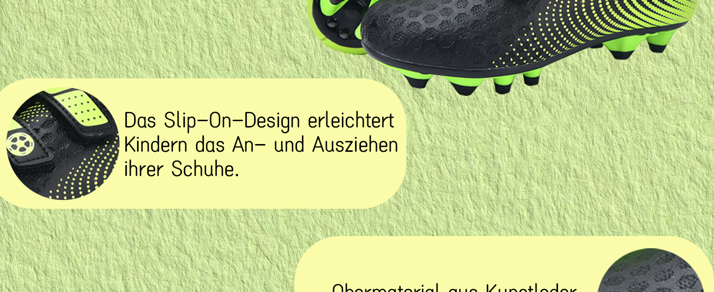 Дитячі футбольні бутси для хлопчиків та дівчаток, футбольні черевики з шипами для твердого поля, дитячі спортивні взуття для тренувань та занять на відкритому повітрі, дихаючі, антиковзкі, унісекс, розмір 28-37, 36 EU, чорний, оранжевий