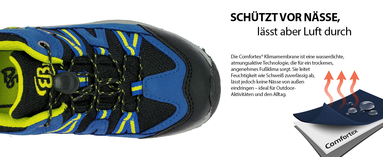 Трейлраннінгіві кросівки Brütting Ohio для хлопчиків (27 EU, Petrol Lemon)