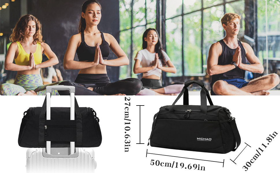 Спортивна сумка-рюкзак для подорожей: велика, водонепроникна, з відділенням для взуття та мокрих речей, для жінок та чоловіків, перловий білий