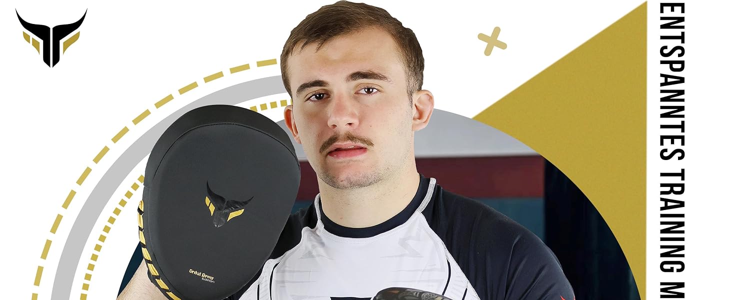 Mytra Fusion Box Pratzen - Рукавички для ударів Mytra Fusion Box, білі. Ідеально для боксу, муай-тай та інших видів єдиноборств.