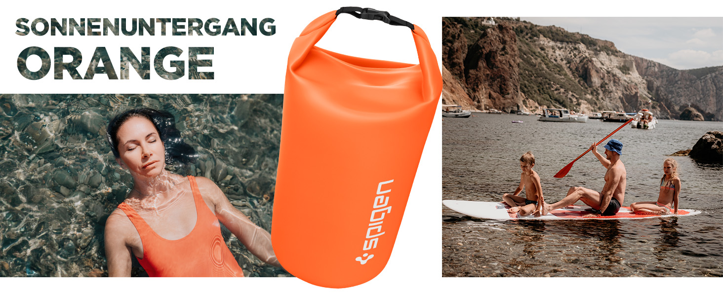 Водонепроникний мішок Spigen Aqua Shield 30L: Сумка для плавання, кемпінгу та водних видів спорту