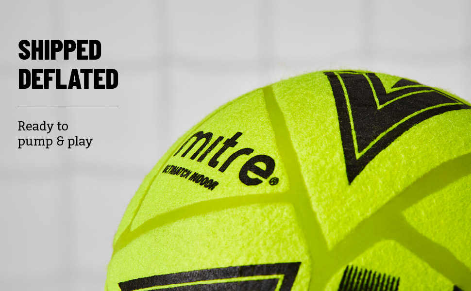 М'яч футзальний Mitre Ultimatch Hallenfußball 5, жовто-чорний - професійний для міні-футболу
