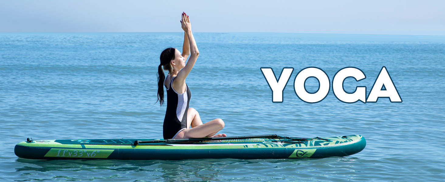 Надувні SUP-дошки InnoExpo 11' з преміум аксесуарами: стабільний дизайн, антиковзне покриття для підлітків та дорослих (з сидінням для каяка)