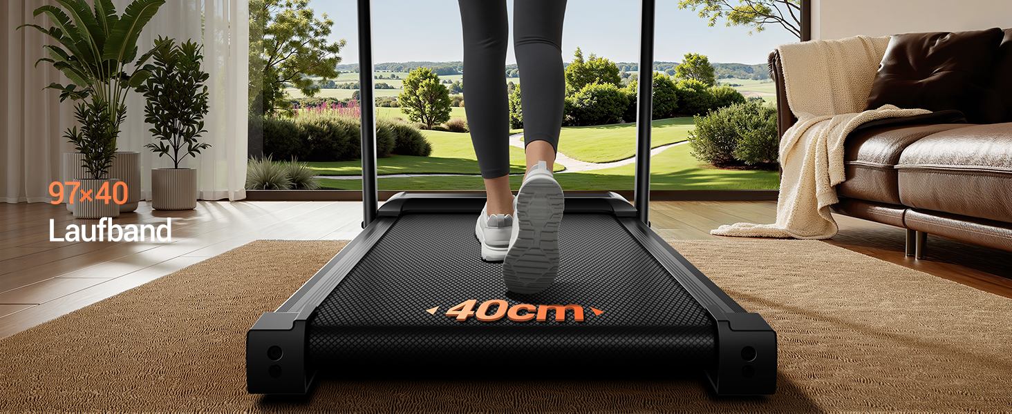 Біговий доріжка LONTEK для дому з нахилом 15%, швидкість 12 км/год, максимальне навантаження 136 кг, чорний