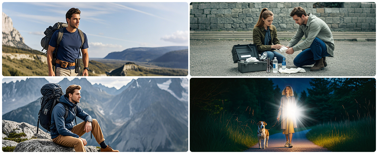 Ліхтар налобний LED Jayxinli 1,000,000 люмен, надпотужний, водонепроникний IPX7, 5 режимів, зум, акумулятор 5000 mAh, для кемпінгу та відпочинку на природі