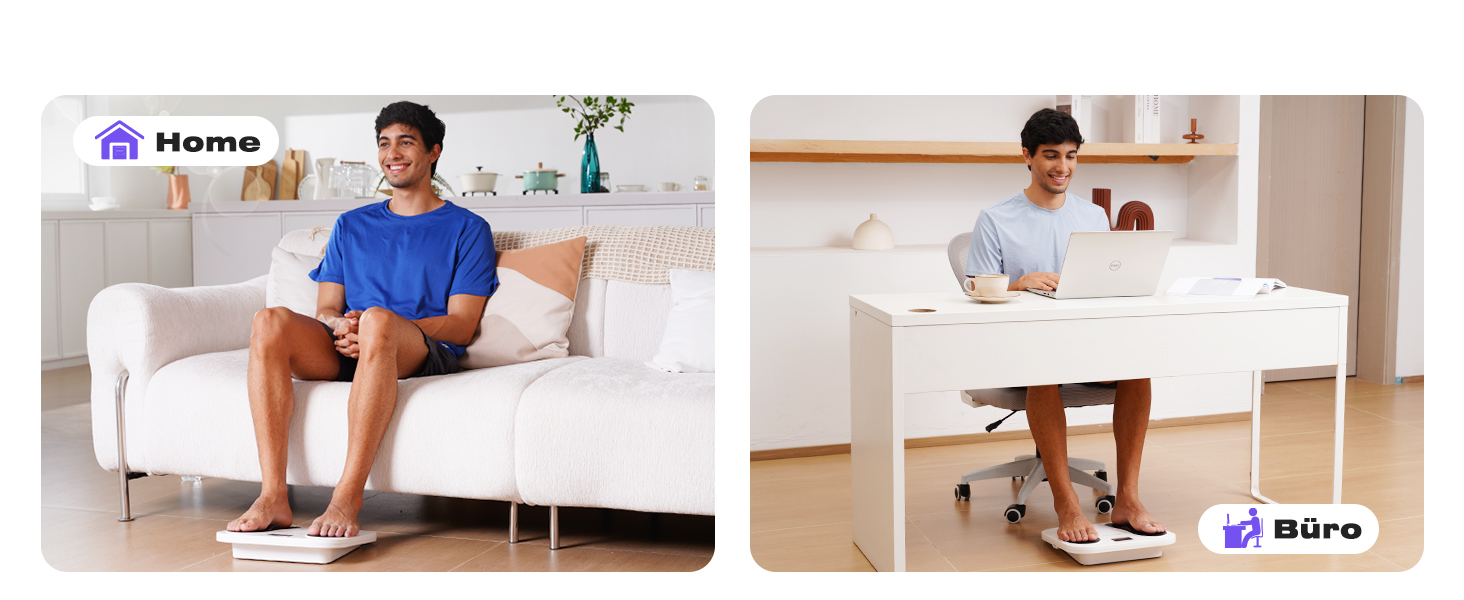 Масажер для ніг та тіла Medic EMS TENS - стимулятор кровообігу з 10 режимами та 20 рівнями інтенсивності. Зменшує біль при п'ятковому фасціїті, невропатії та болю. Білий колір.