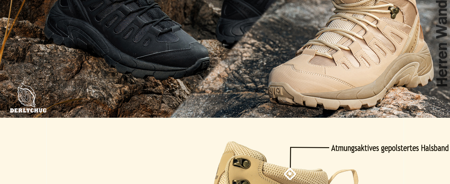 Чоловічі трекінгові черевики, тактичний рюкзак, легкі пустельні черевики (44 EU, пісочно-хакі)