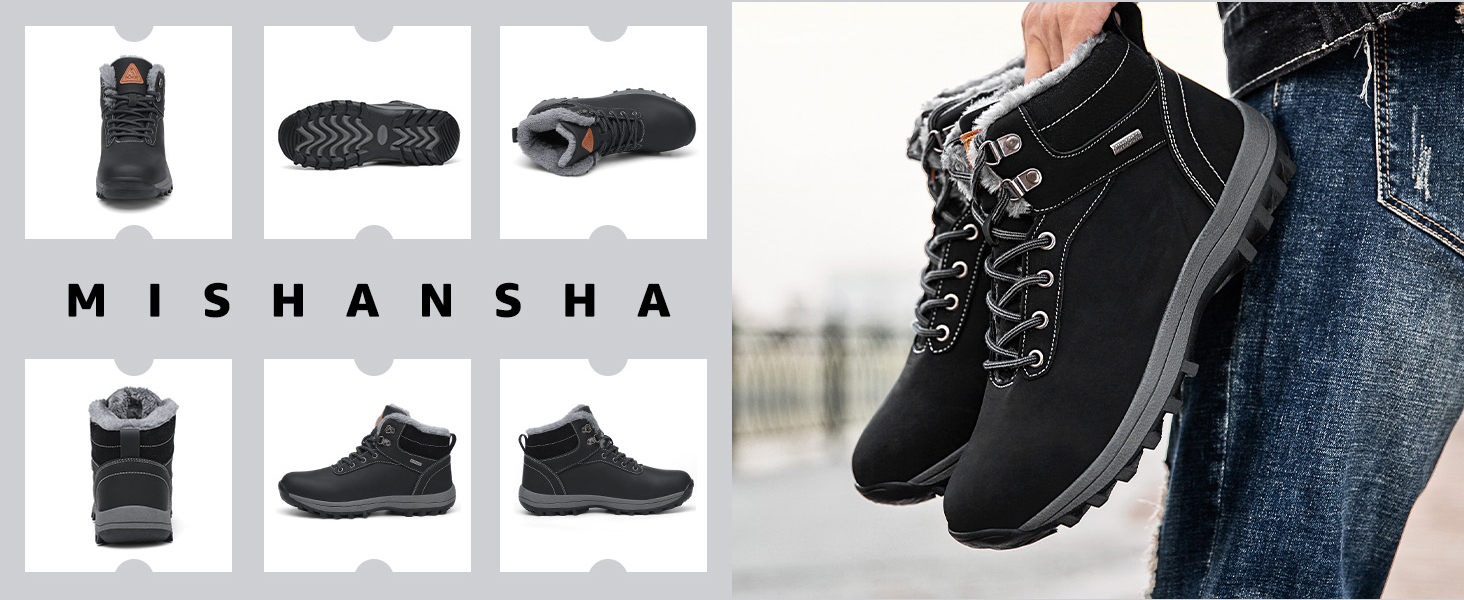 Зимові черевики Mishansha для чоловіків та жінок. Теплі, з підкладкою, зимові чоботи. Outdoor, 36-48 EU, розмір 42 EU, блакитні
