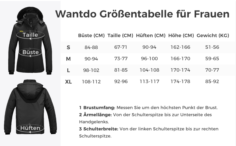 Жіноча зимова куртка Wantdo для катання на лижах, сноуборді, туризму. Тепла флісова куртка з капюшоном, вітрозахисна, з підкладкою, колір: блакитний