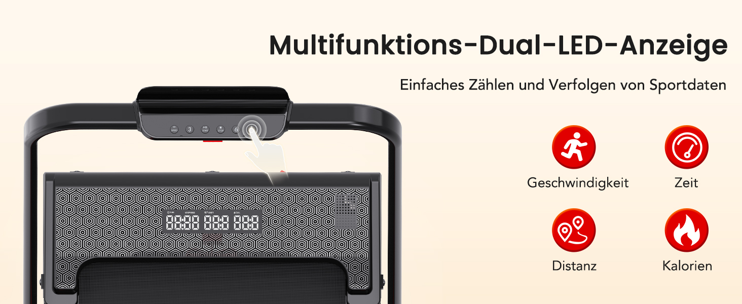 Електричний біговий тренажер складний, для дому з нахилом 5%, швидкість 12 км/год, 1400W, LCD-дисплей, чорний