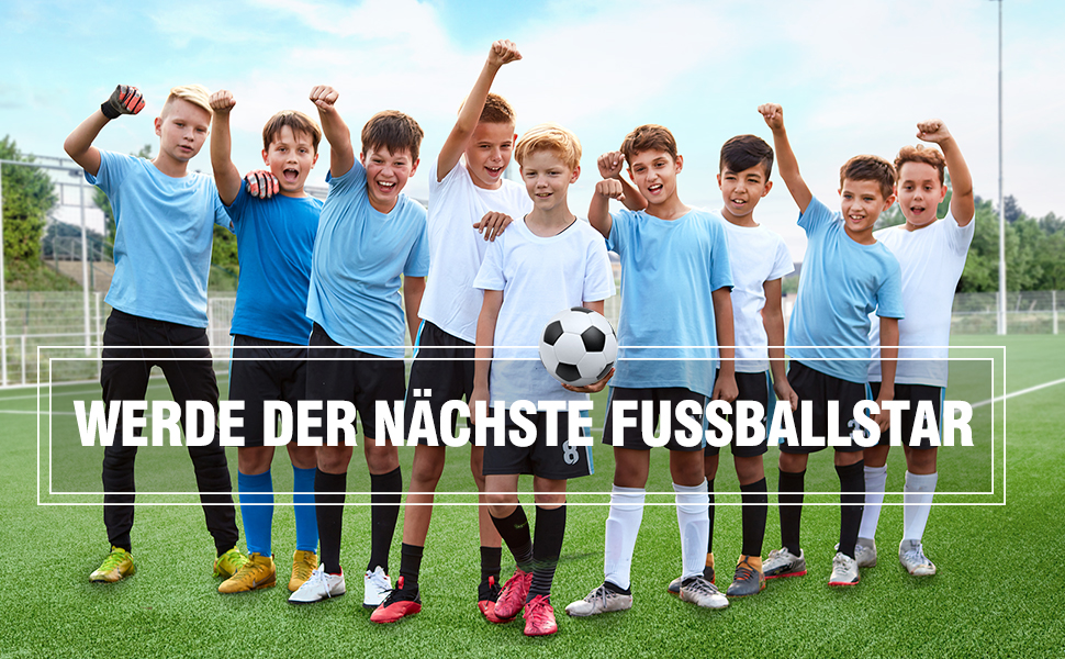 Ворота для футболу в сад для дітей. Набір для тренувань з 2-х воріт Pop-Up, складаються, для гри в приміщенні/на вулиці. Включає м'яч розміру 3, конуси (10 шт.) та насос для м'яча