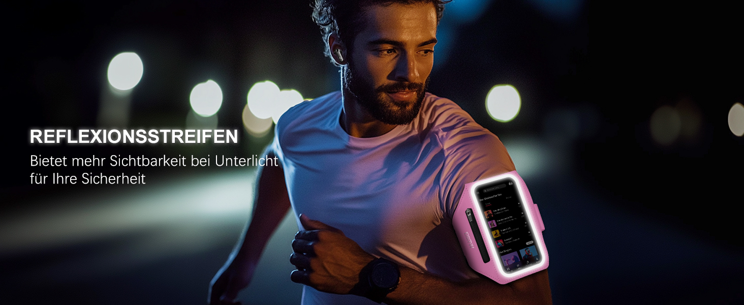 Спортивний браслет EOTW для бігу: тримач для телефону з кишенею для AirPods (5.5-6.0 дюйми)