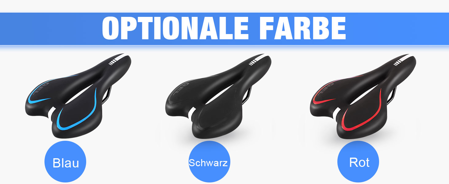 Велосипедне сідло ENJOHOS: водонепроникне, PU, для MTB, Trekking, Tour, шосе, чорний колір