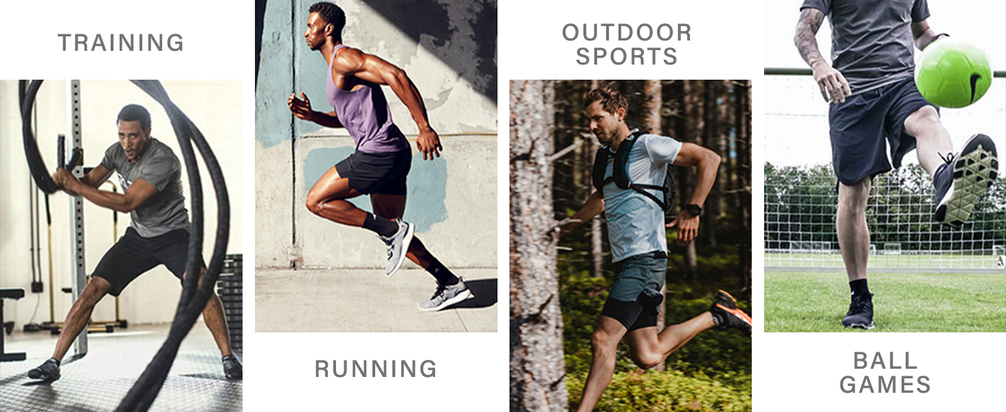 Шорти спортивні чоловічі для бігу та фітнесу 2 в 1, чорні