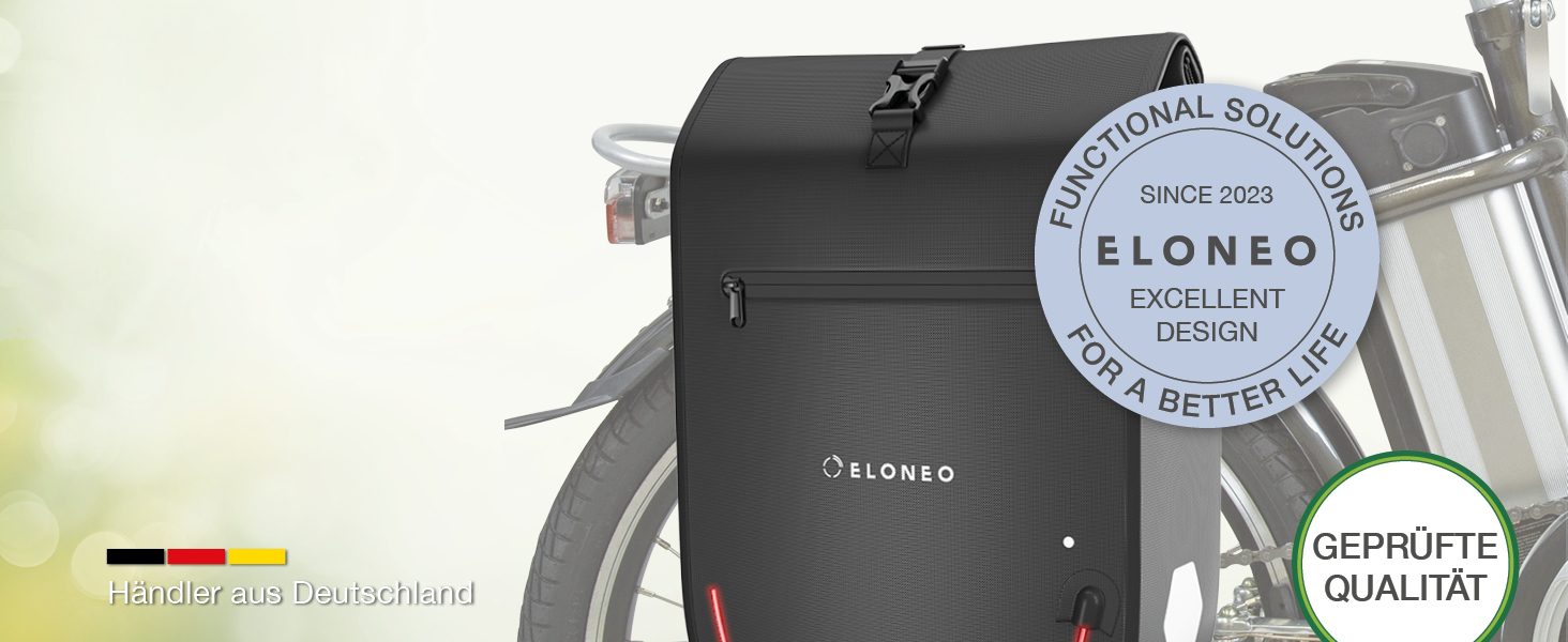 Багажна полиця ELONEO Pannier LED, водонепроникна, 28 л, чорна