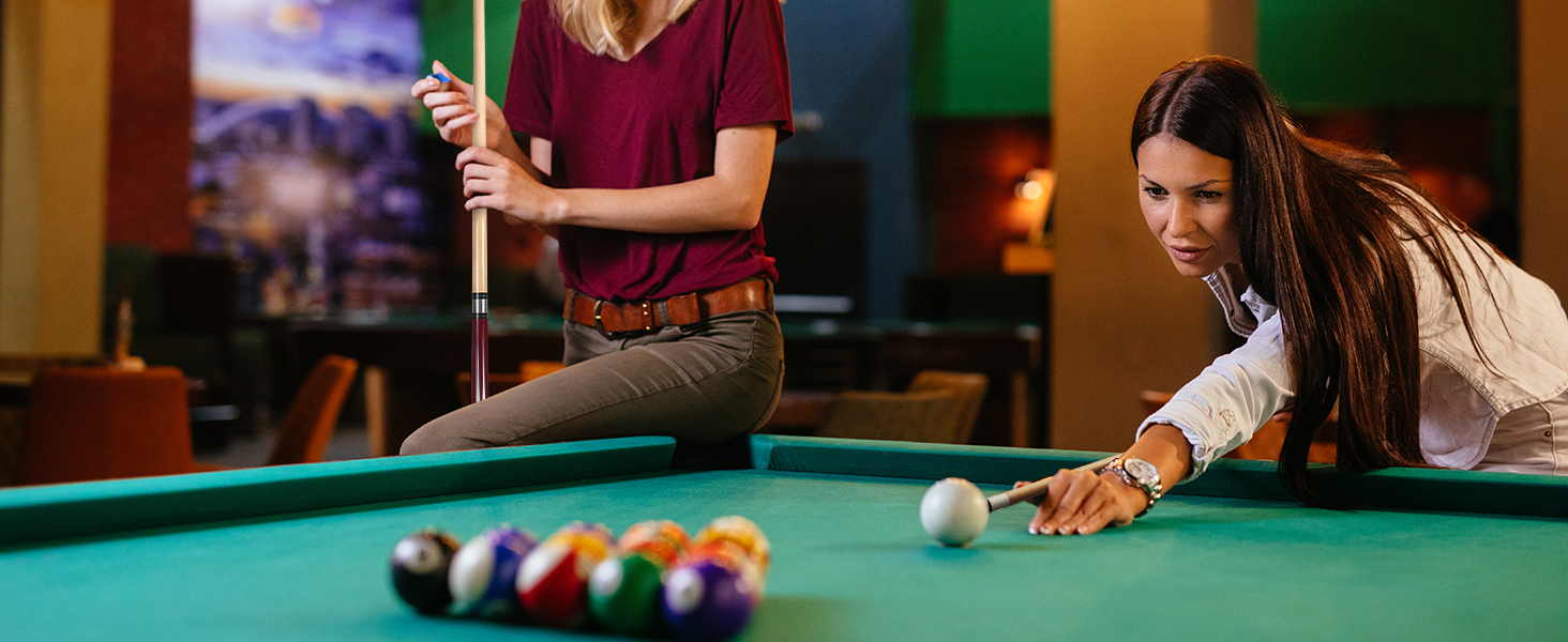 Набір більярдних київ Kmise Pool-Queue-Stick – професійні киї для більярдного столу, канадський клен, для дорослих, 147 см, різні кольори