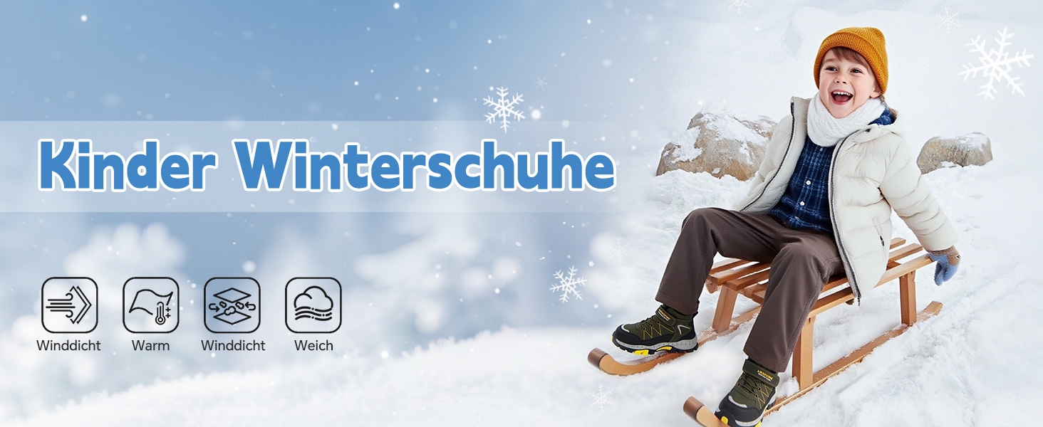 Зимові черевики для дітей TARELO, непромокаючі зимові чоботи, черевики для хлопчиків та дівчаток, утеплені трекінгові черевики 32-39 (Зелений, 39 EU)